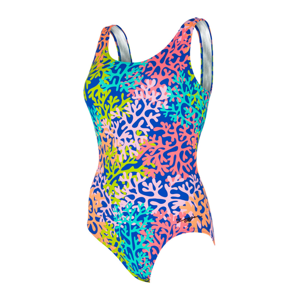 SEA CHANGE SILVER LINED SCOOPBACK SWIMSUIT