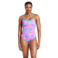 SIRENE SPARKLE SILVER LINED STRIKEBACK SWIMSUIT
