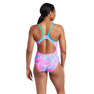 SIRENE SPARKLE SILVER LINED STRIKEBACK SWIMSUIT