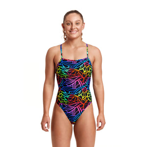 Rainbow Web Ladies Single Strength Swimsuit