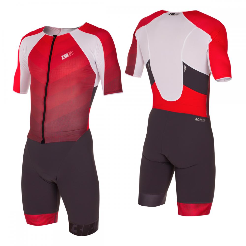 ZeroD TT Triathlon suit Grey & Red