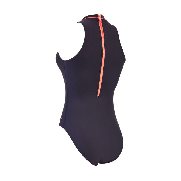 Zoggs cable Zipped Hi Neck