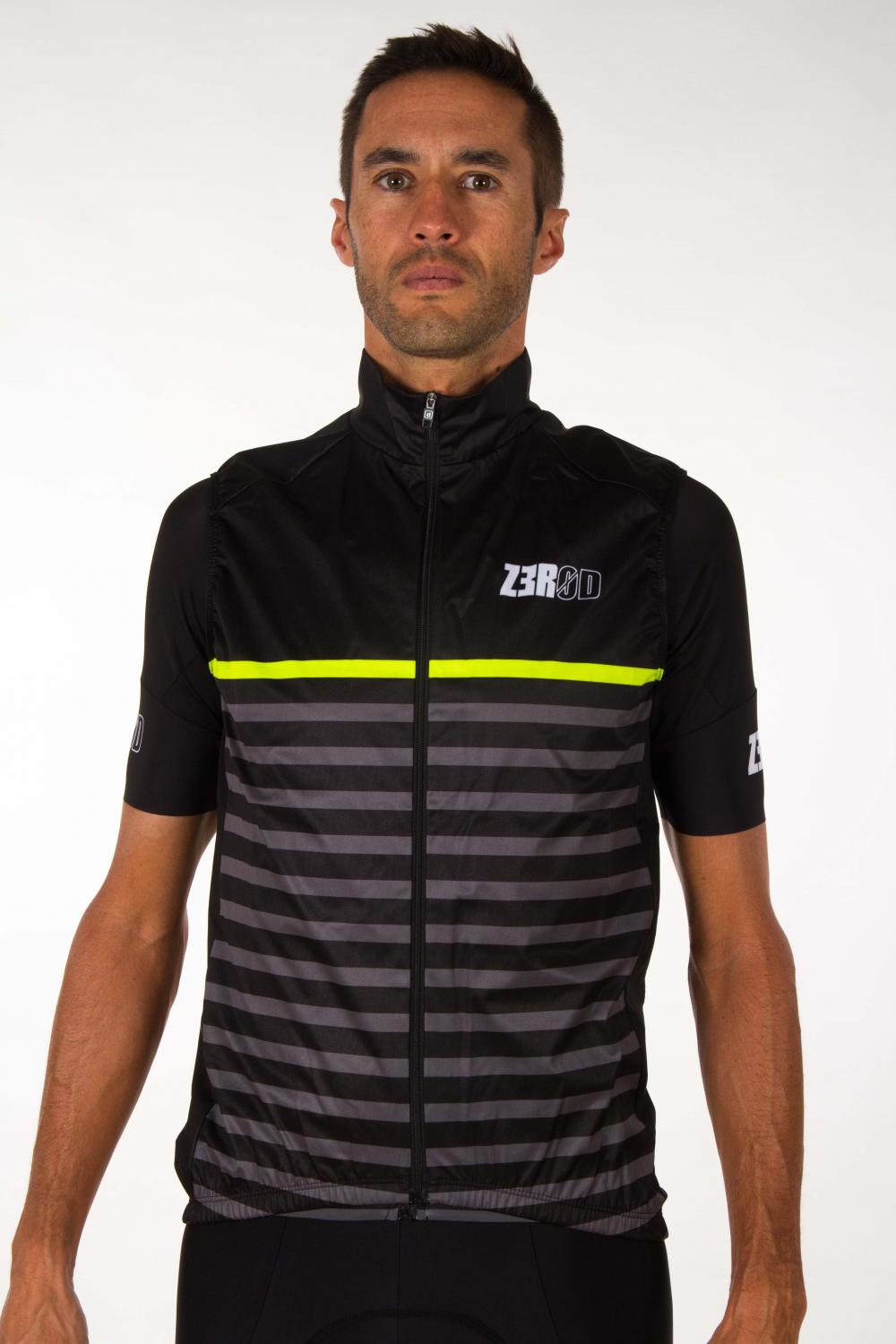 MARINIERE BLACK WINDPROOF CYCLING GILET