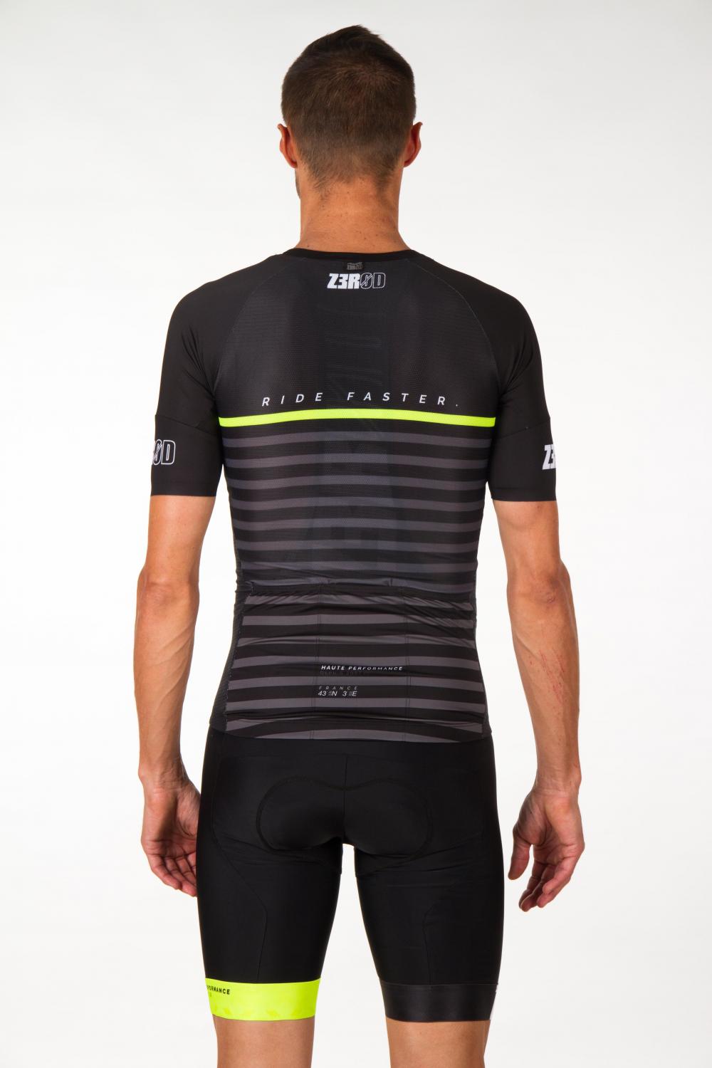 MARINIERE BLACK CYCLING JERSEY