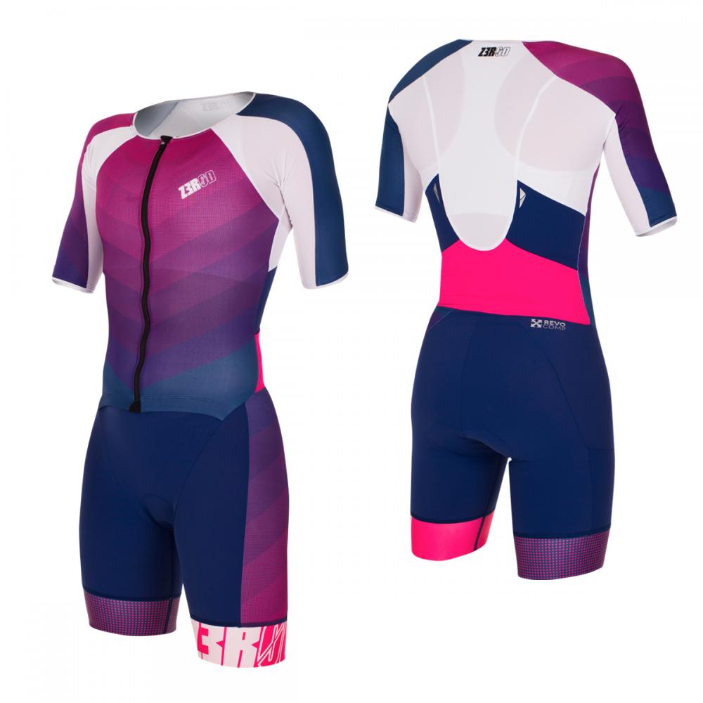 ZEROD Female TT Triathlon Suit Purple/Pink